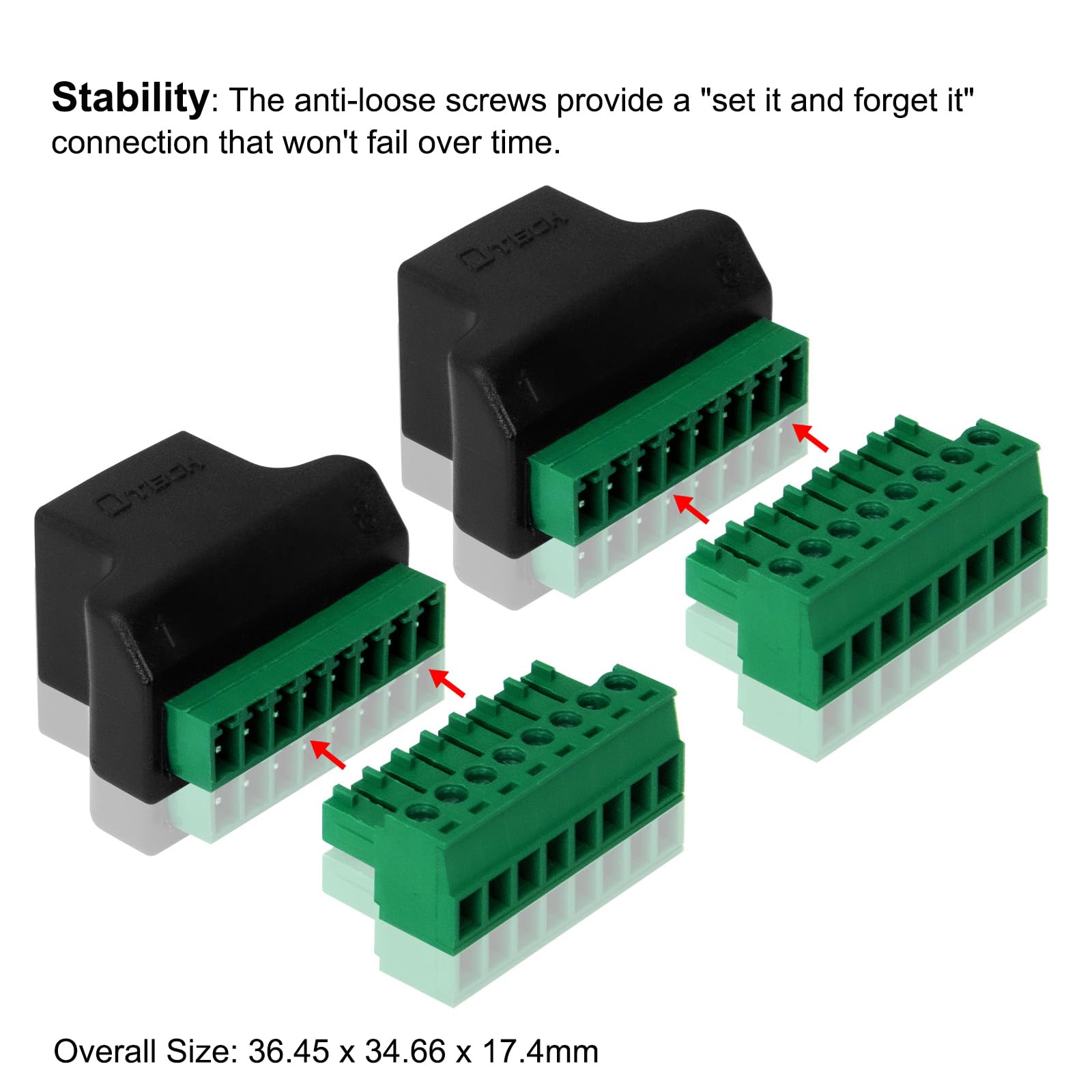 Amazon.co.jp: DTECH RJ45ブレークアウトボード はんだなし RJ45メス